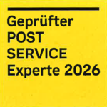 Logo-Zertifikat-Gepruefter-Post-Service-Experte-2026