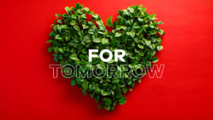 Grünes Blätterherz